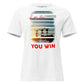 Stay Positive, You Win – Horizon Strength Edition White Motivational Women’s T-Shirt