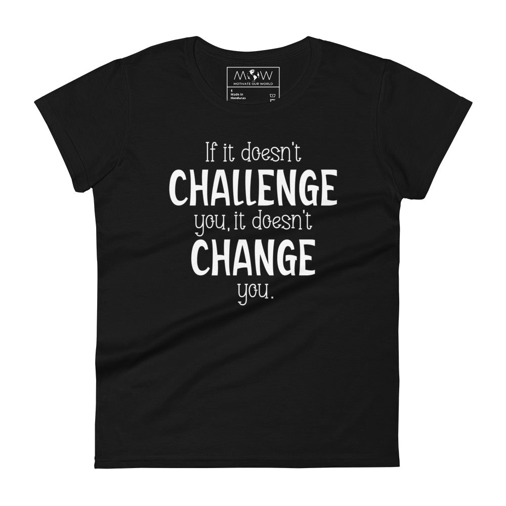 Stay Strong Women’s Motivational Black T-Shirt