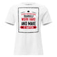 Stop Doubting White Motivational Women’s T-Shirt