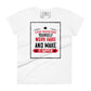 Stop Doubting Work Hard Women’s Motivational White T-Shirt
