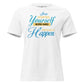 Stop Doubting Yourself, Work Hard, and Make It Happen White Motivational Women’s T-Shirt