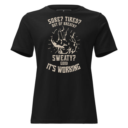 Strength in Struggle Black Motivational Women’s T-Shirt