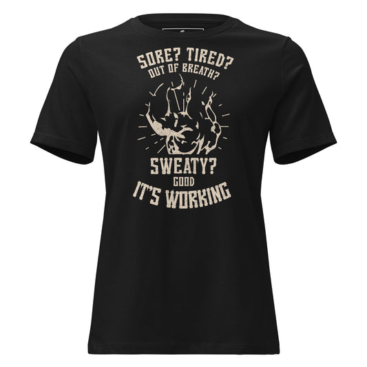 Strength in Struggle Black Motivational Women’s T-Shirt