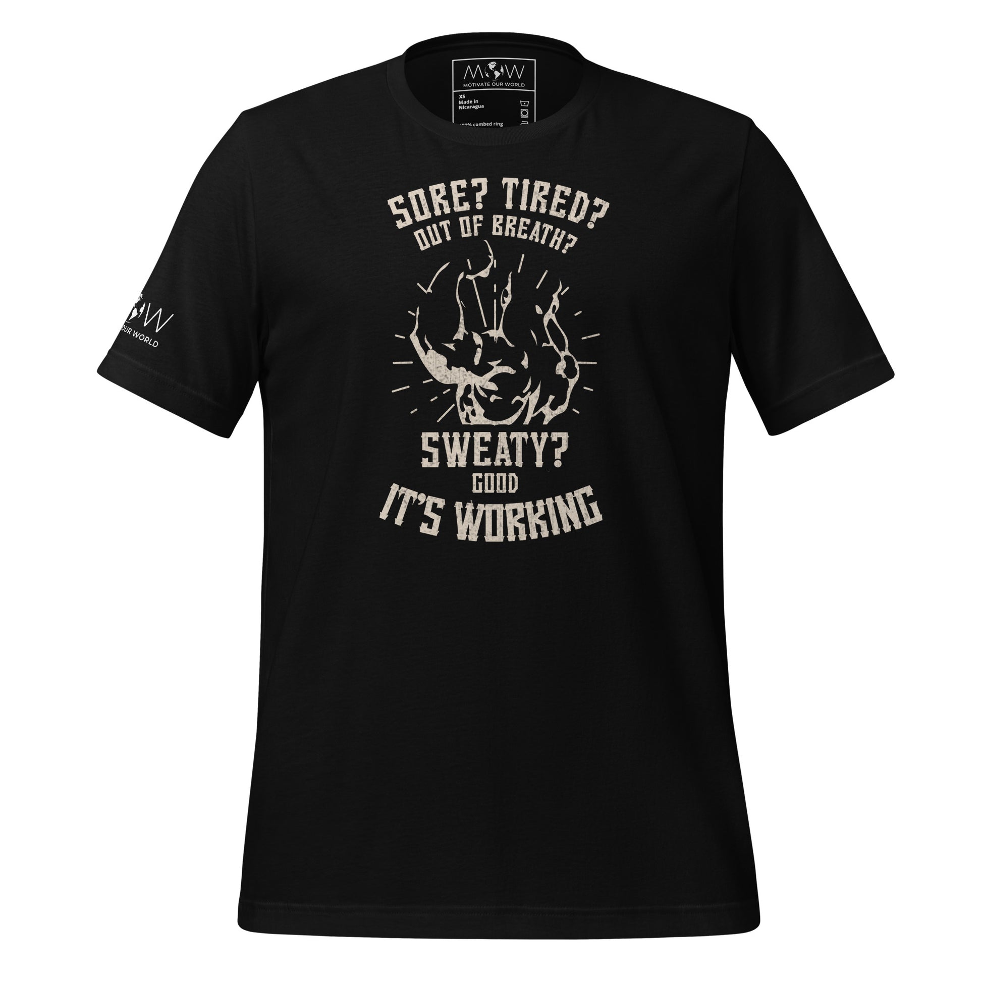Strength in Struggle Men's Motivational Black T-Shirt