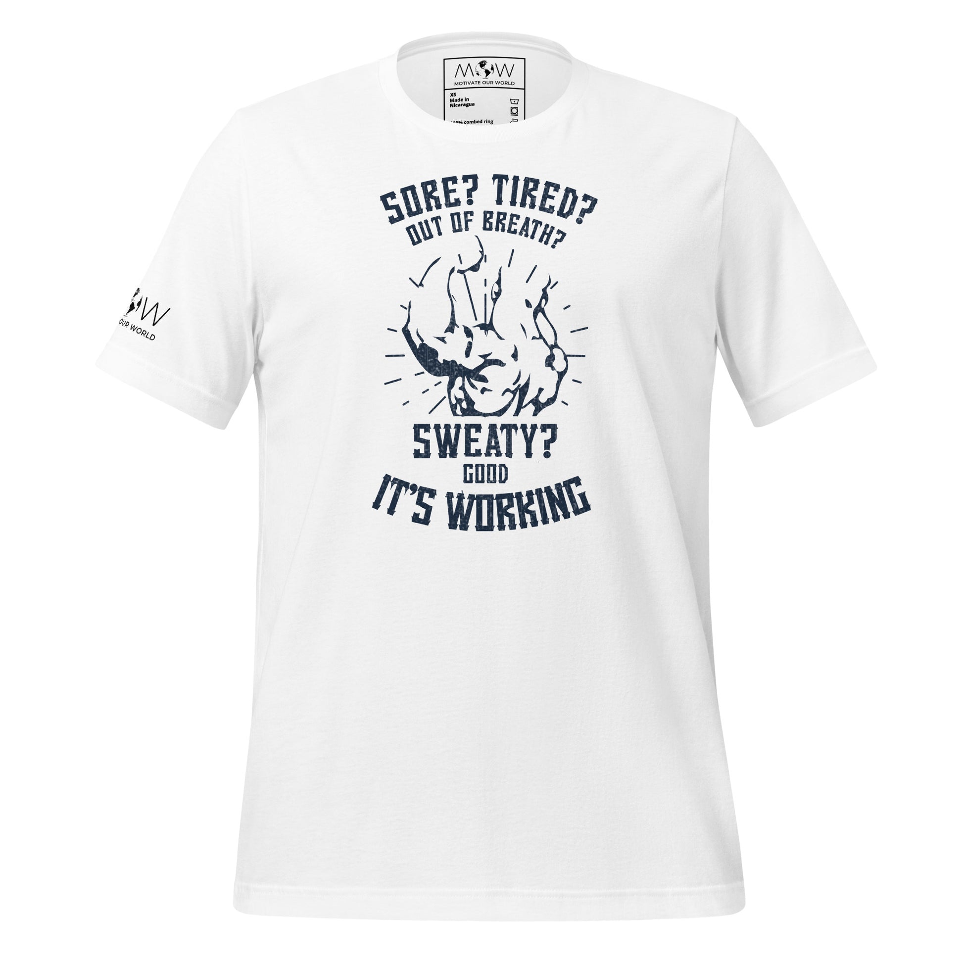 Strength in Struggle Men's Motivational White T-Shirt