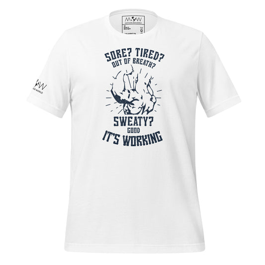 Strength in Struggle Men's Motivational White T-Shirt