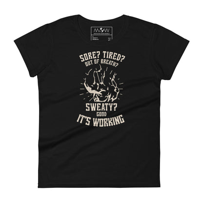 Strength in Struggle Women's Motivationa Black T-Shirt