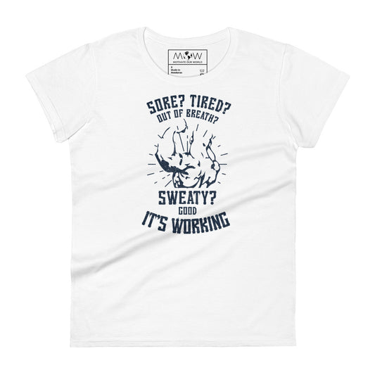 Strength in Struggle Women's Motivational White T-Shirt