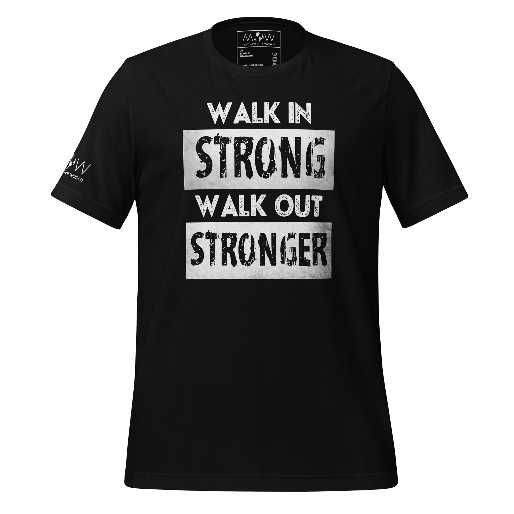 Strong Stronge  Men’s Motivational Black T-Shirt