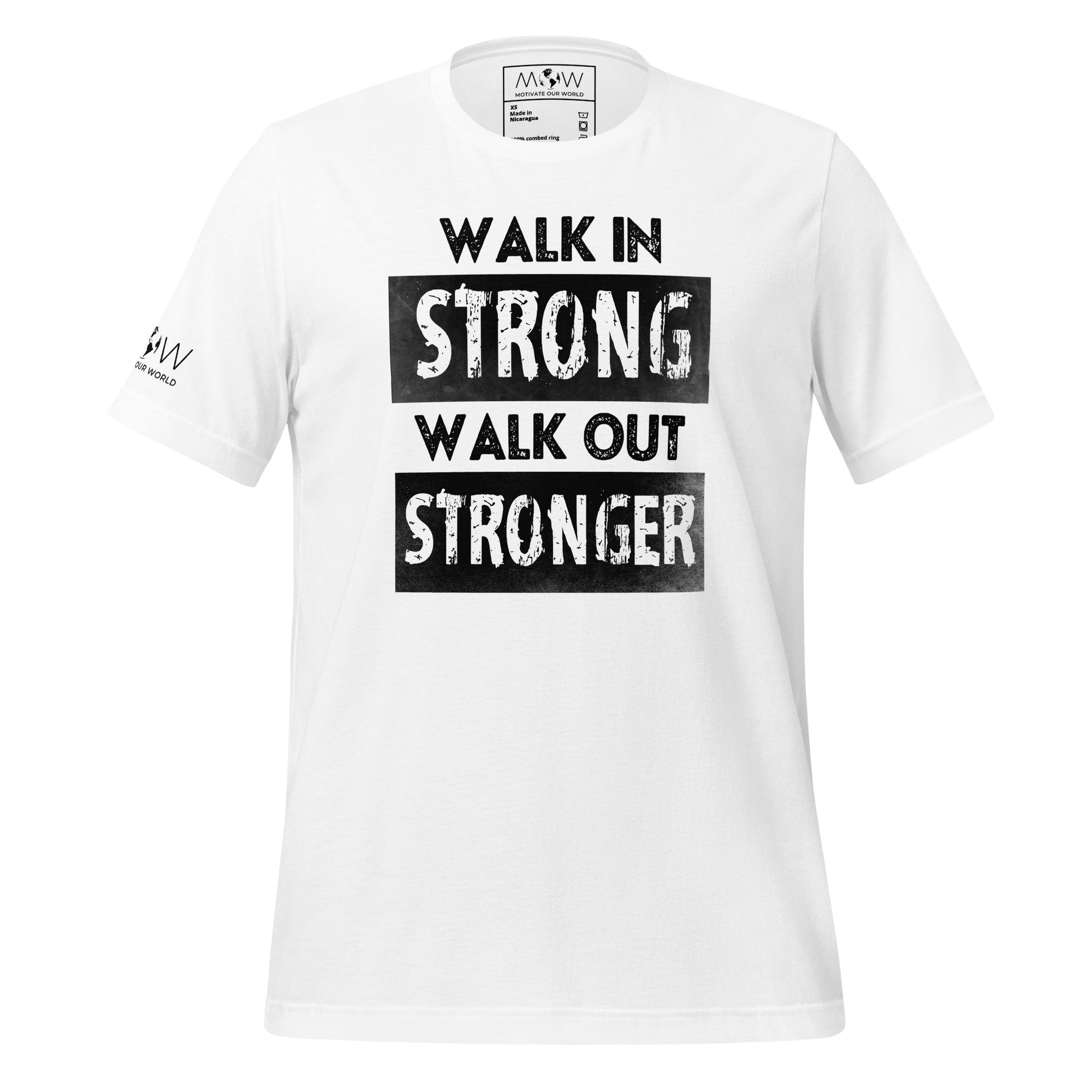 Strong Stronge  Men’s Motivational White T-Shirt