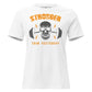 Stronger Than Yesterday Skull White Motivational Women’s T-Shirt