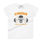 Stronger Than Yesterday Skull Women’s Motivational White T-Shirt