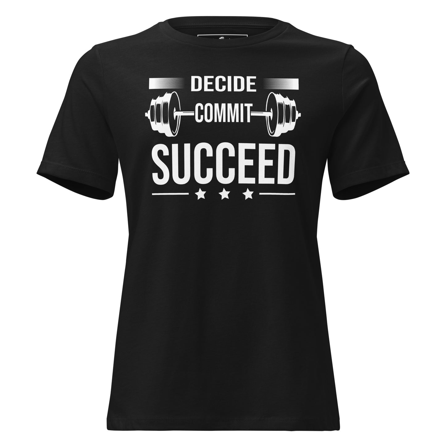 Succeed Black Motivational Women’s T-Shirt