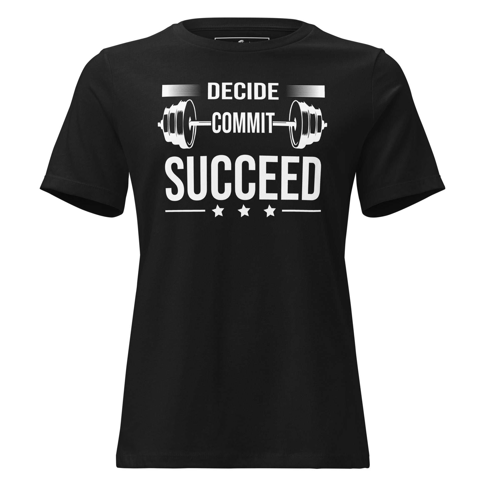 Succeed Black Motivational Women’s T-Shirt