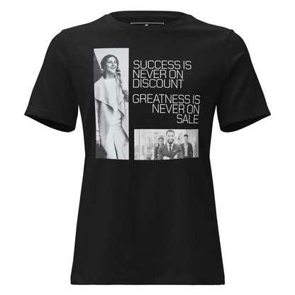 Success Driven Lifestyle Black Motivational Women’s T-Shirt