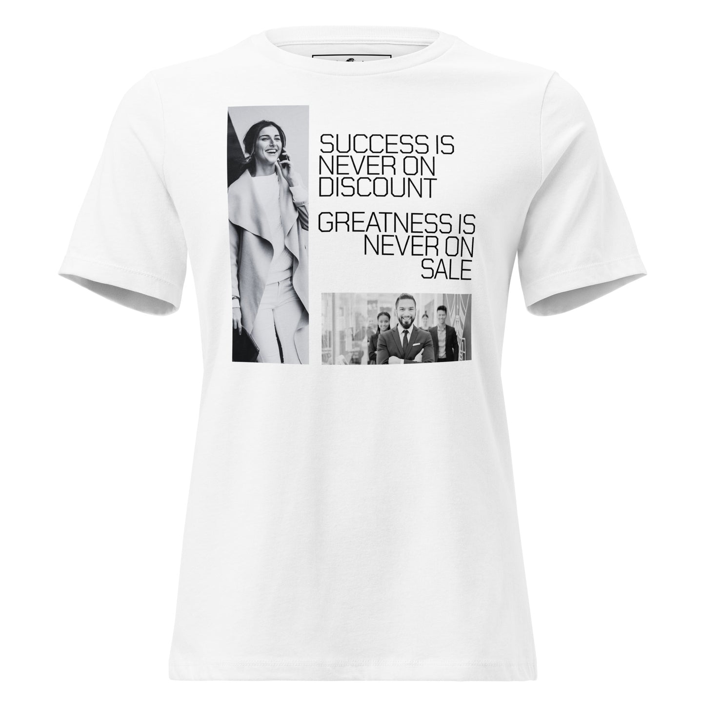 Success Driven Lifestyle White Motivational Women’s T-Shirt