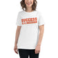 Success Is A Decision White Motivational Women’s T-Shirt Lifestyle