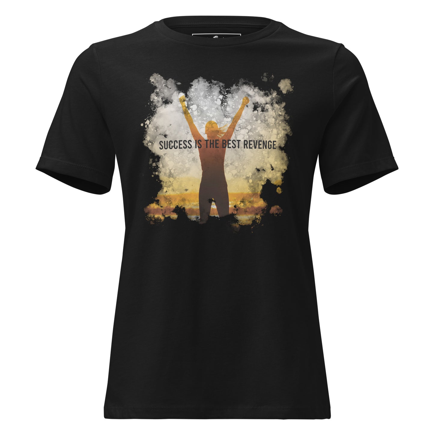 Success Is Best Revenge Black Motivational Women’s T-Shirt