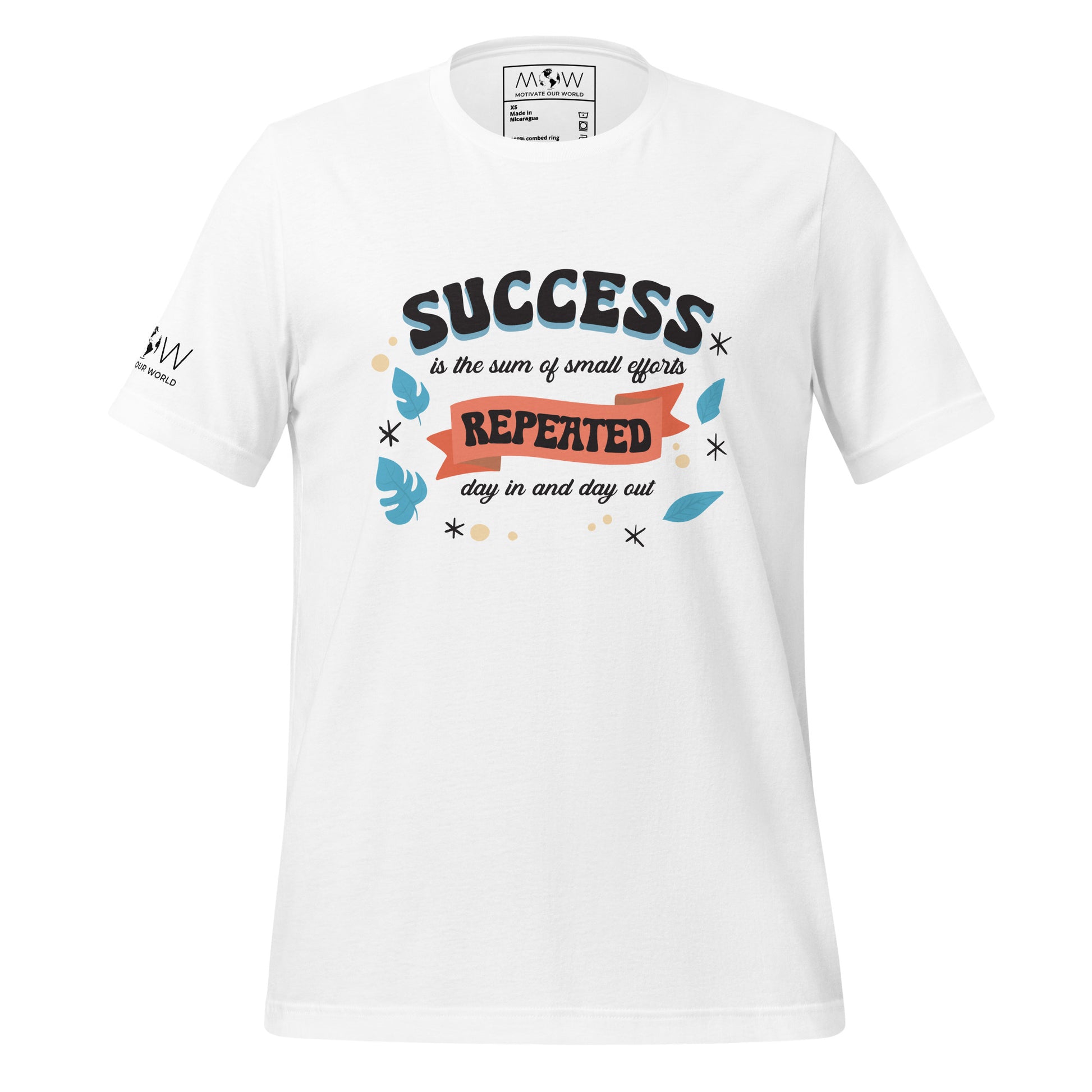 Success Is Repeated Efforts Men's Motivational White T-Shirt