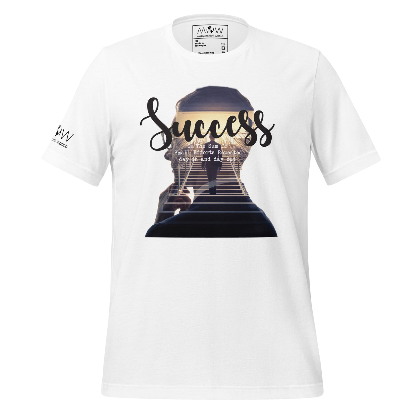Success Is Small Efforts Men's Motivational White T-Shirt