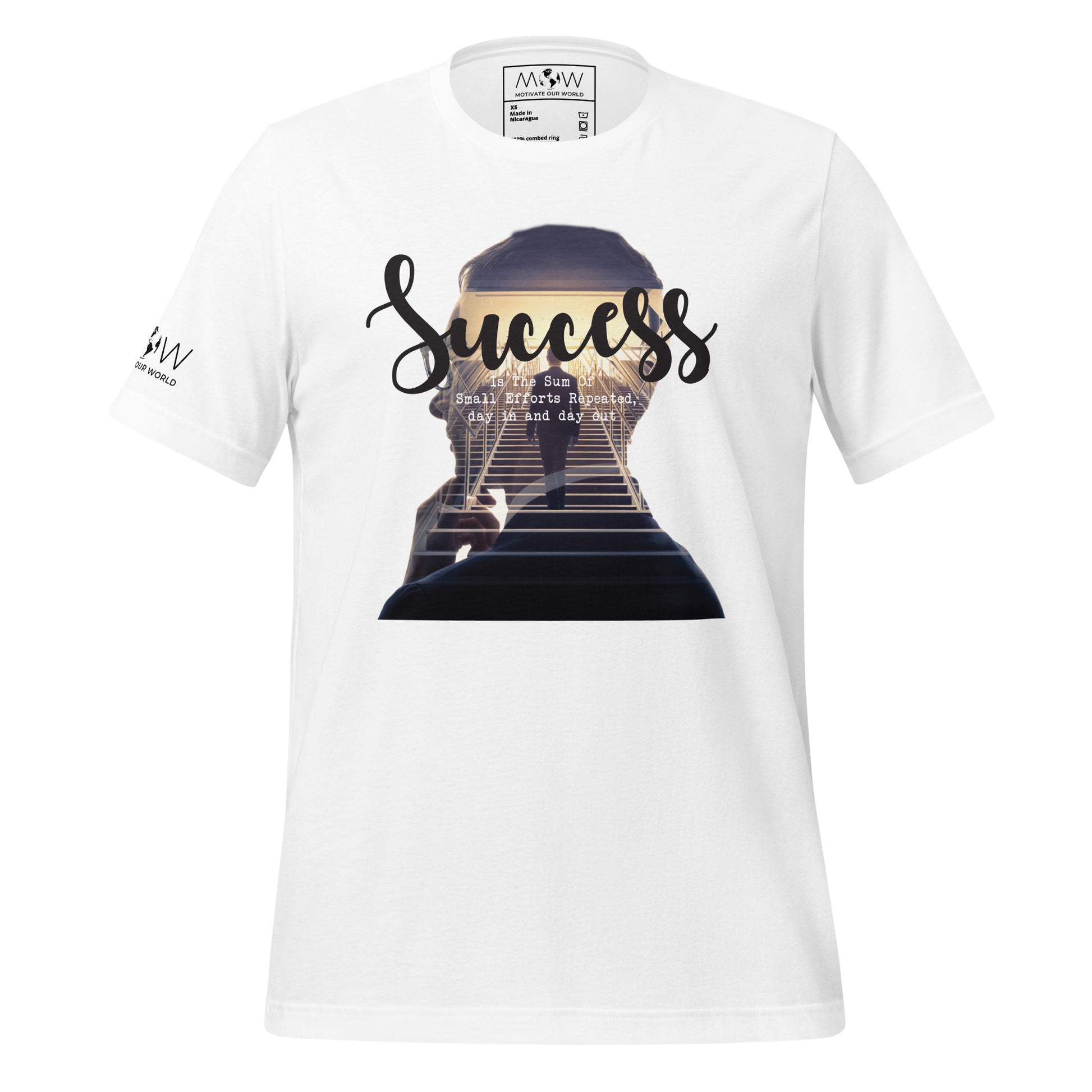 Success Is Small Efforts Men's Motivational White T-Shirt