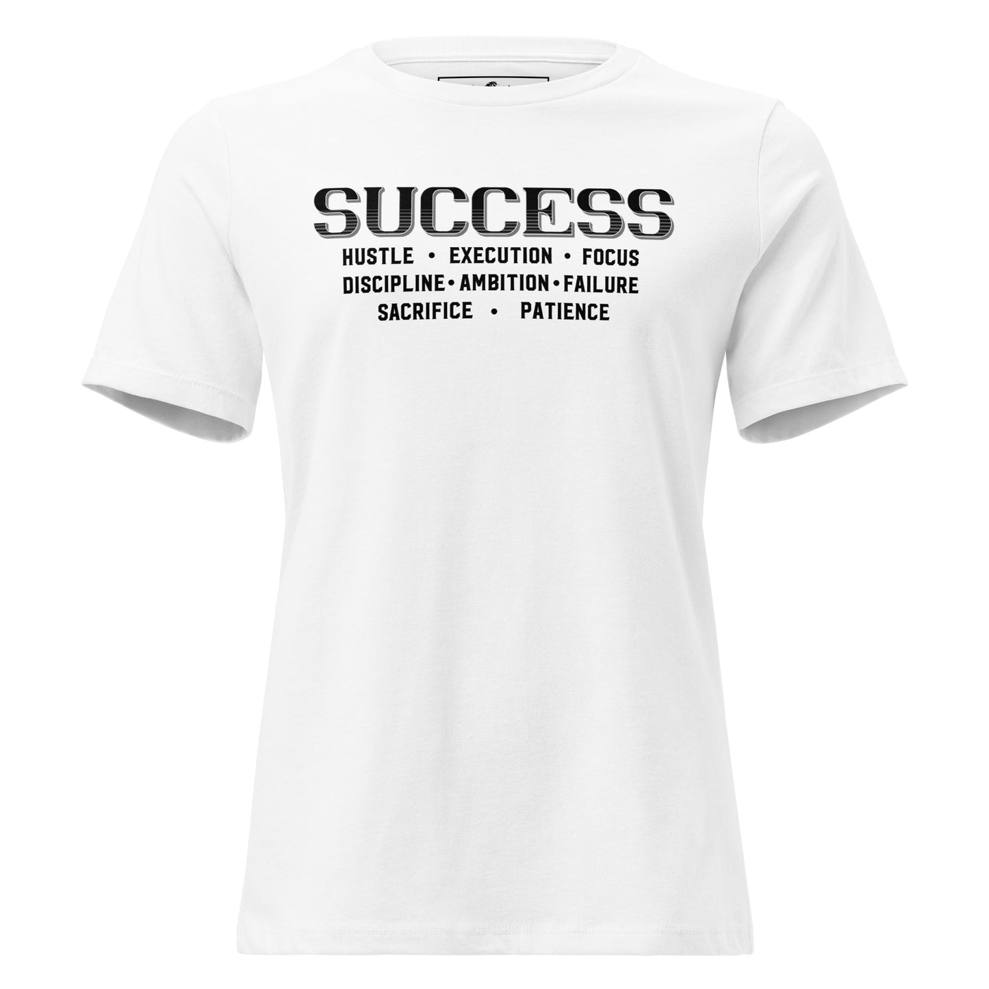 Success Mindset White Motivational Women’s T-Shirt