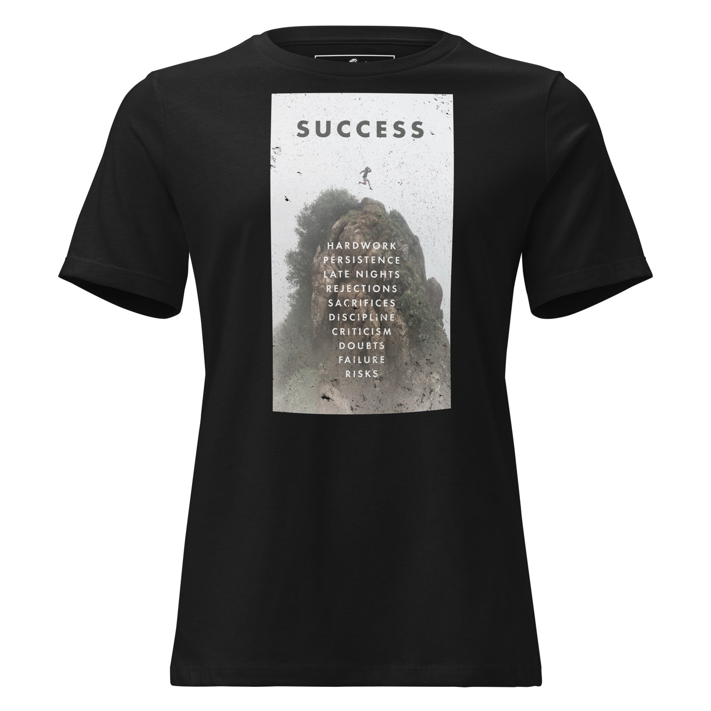 Success Path Black Motivational Women’s T-Shirt