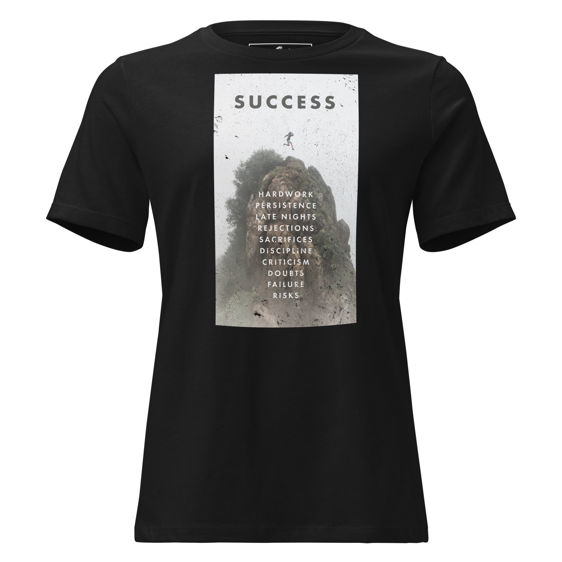 Success Path Black Motivational Women’s T-Shirt