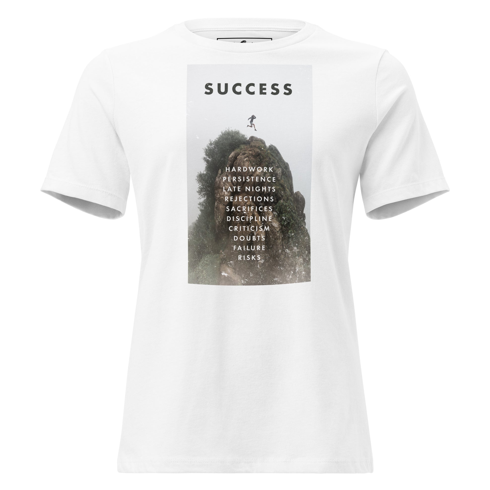 Success Path White Motivational Women’s T-Shirt
