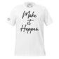 Success is Earned, Not Given Men's Motivational White T-Shirt