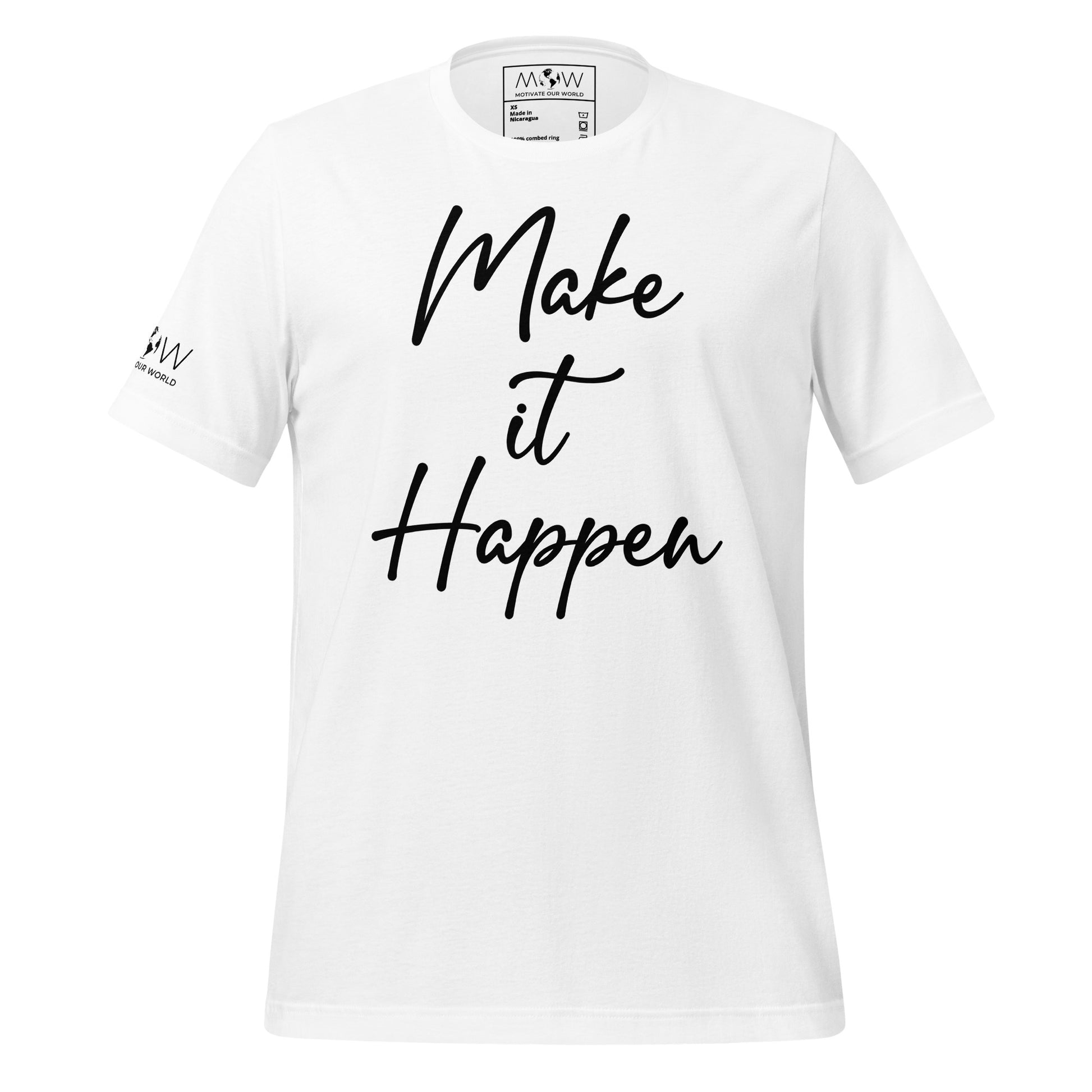 Success is Earned, Not Given Men's Motivational White T-Shirt