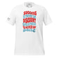 Success is Never on Discount Men's Motivational White T-Shirt