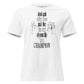 Suffer Now, Live as a Champion White Motivational Women’s T-Shirt