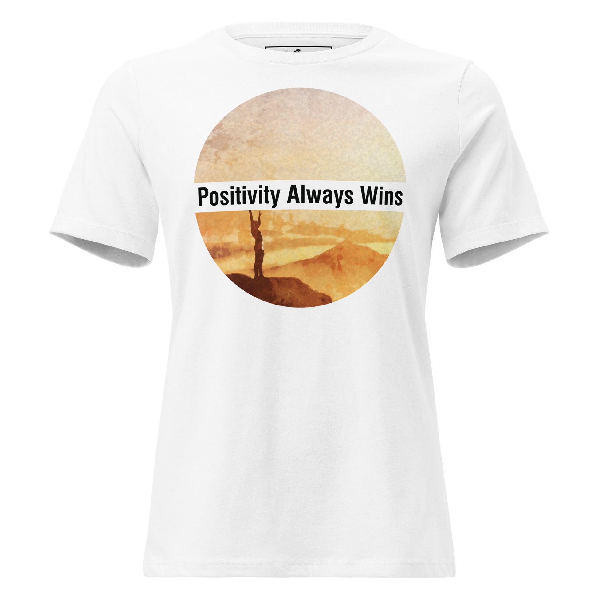 Sunrise Positivity White Motivational Women’s T-Shirt