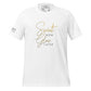 Sweat & Glow Men's Motivational White T-Shirt