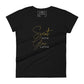 Sweat Glow Women’s Motivational Black T-Shirt
