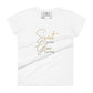 Sweat Glow Women’s Motivational White T-Shirt