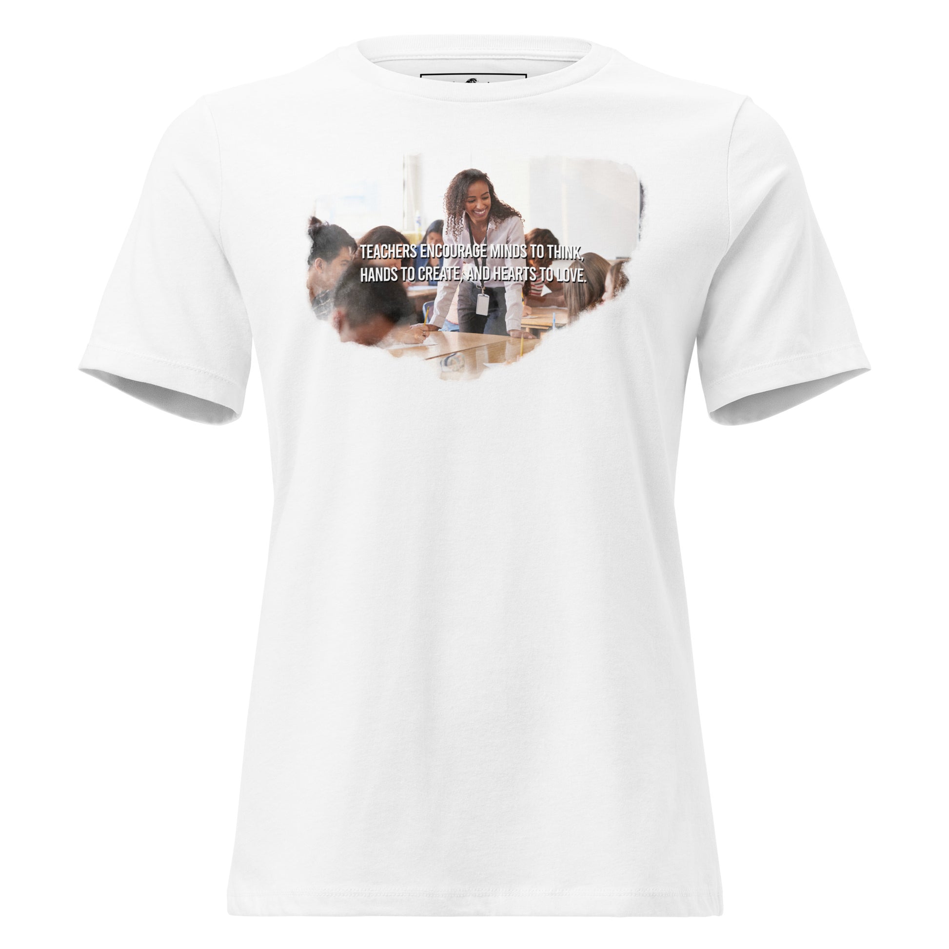Teachers Encourage Minds - Classroom Edition White Motivational Women’s T-Shirt