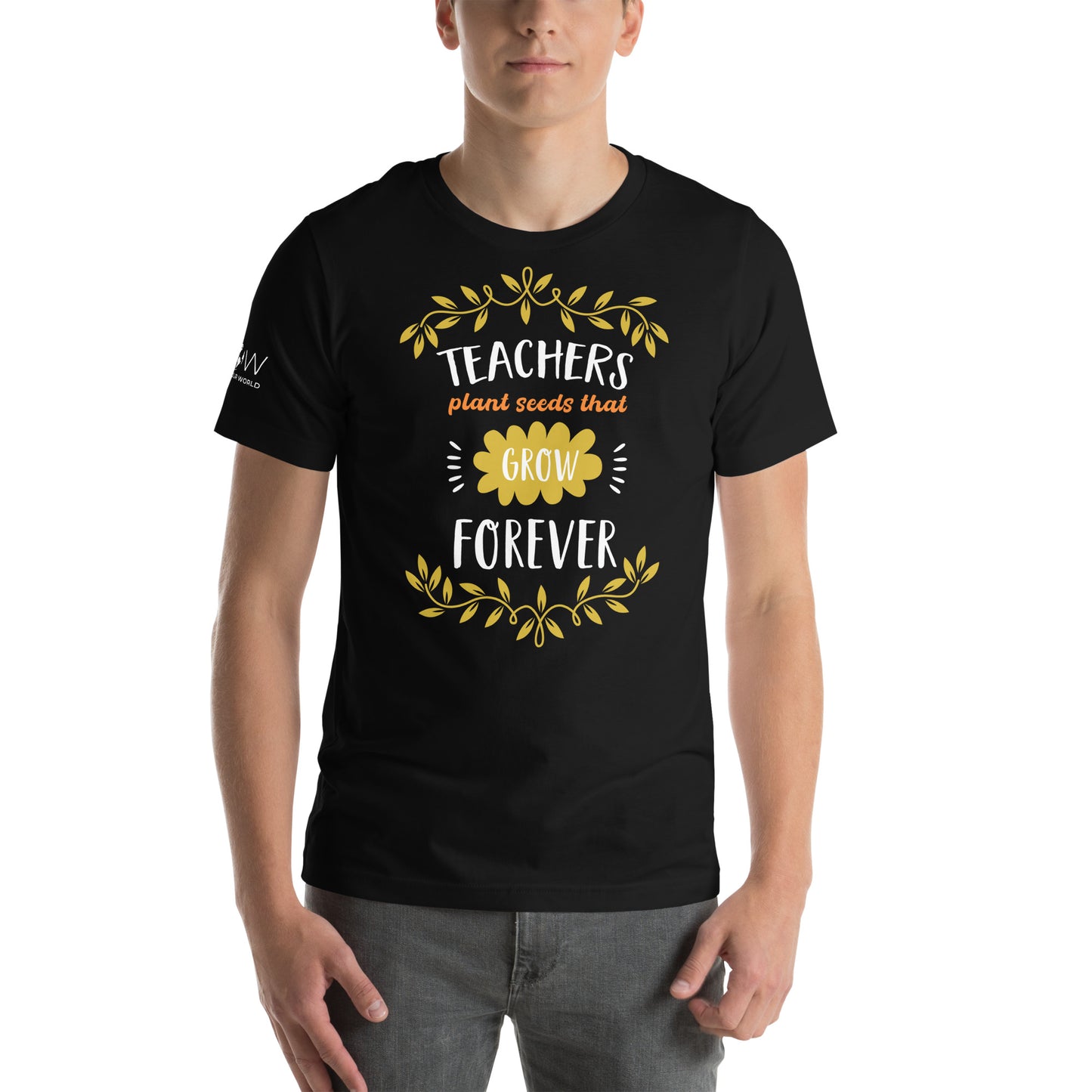 Teachers Plant Seeds That Grow Black Motivational Men's T-Shirt