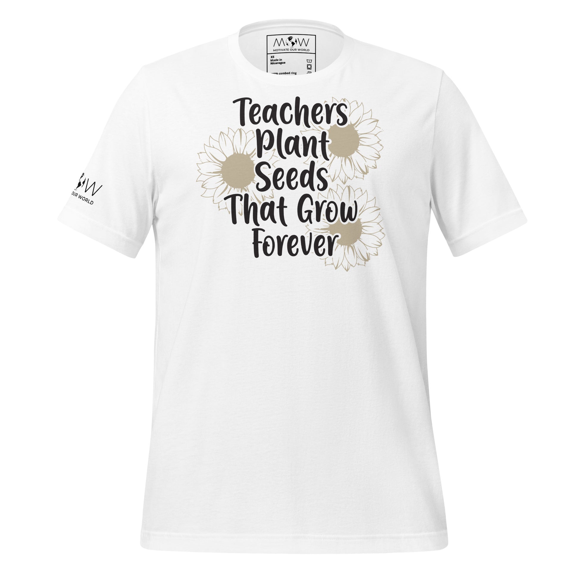 Teachers Plant Seeds That Grow Forever White Motivational Men's T-Shirt