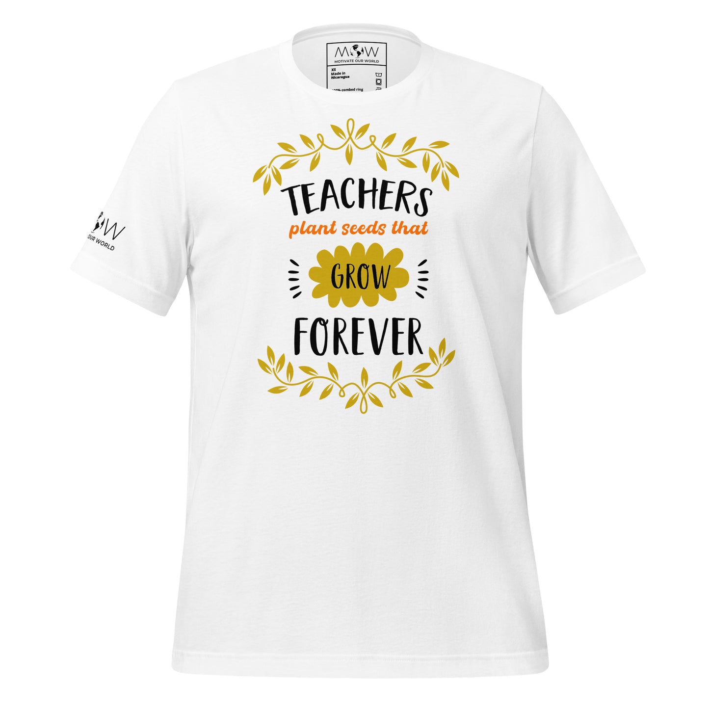 Teachers Plant Seeds That Grow White Motivational Men's T-Shirt