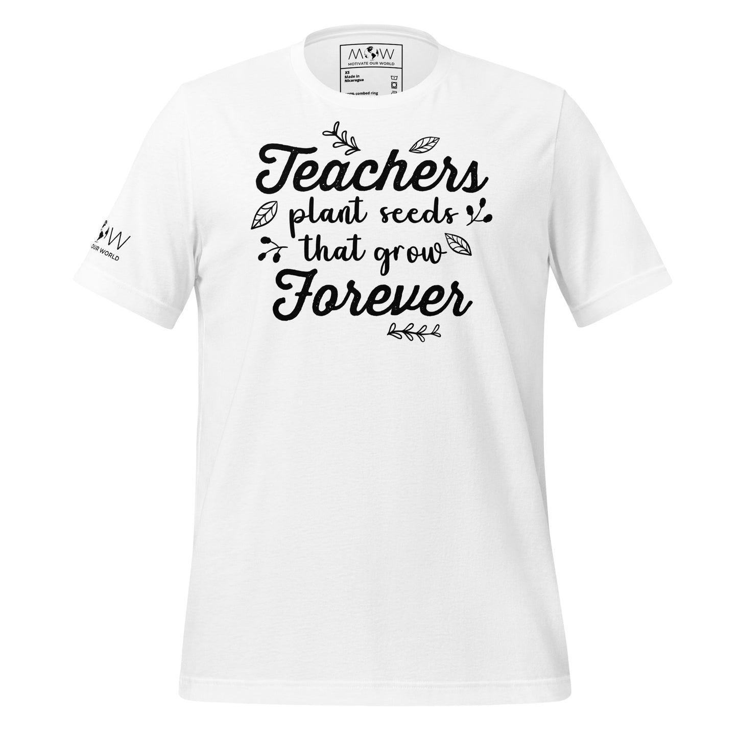 Teachers Plant Seeds That White Motivational Men's T-Shirt