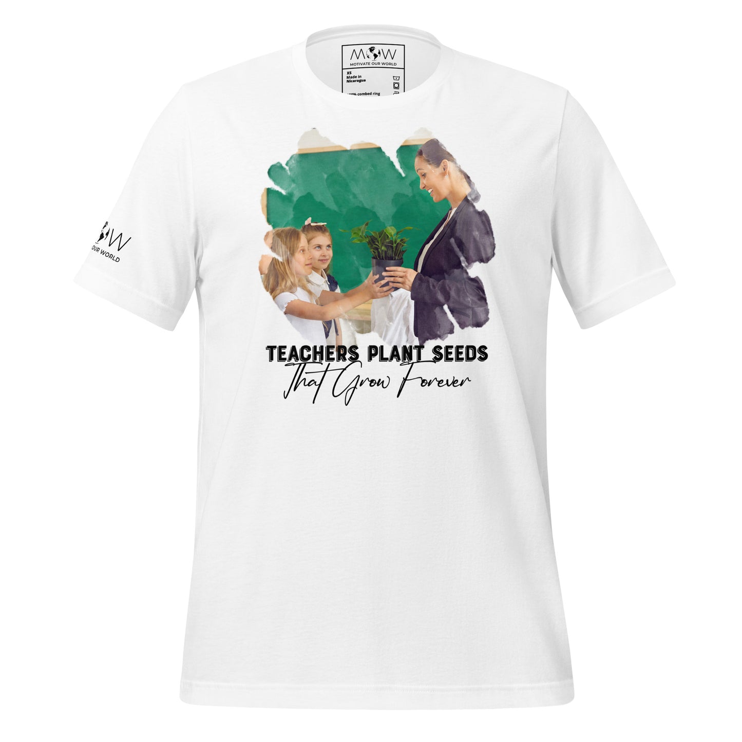 Teachers Plant White Motivational Men's T-Shirt