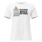 Teachers Rule the World - Books & Apple White Motivational Women’s T-Shirt