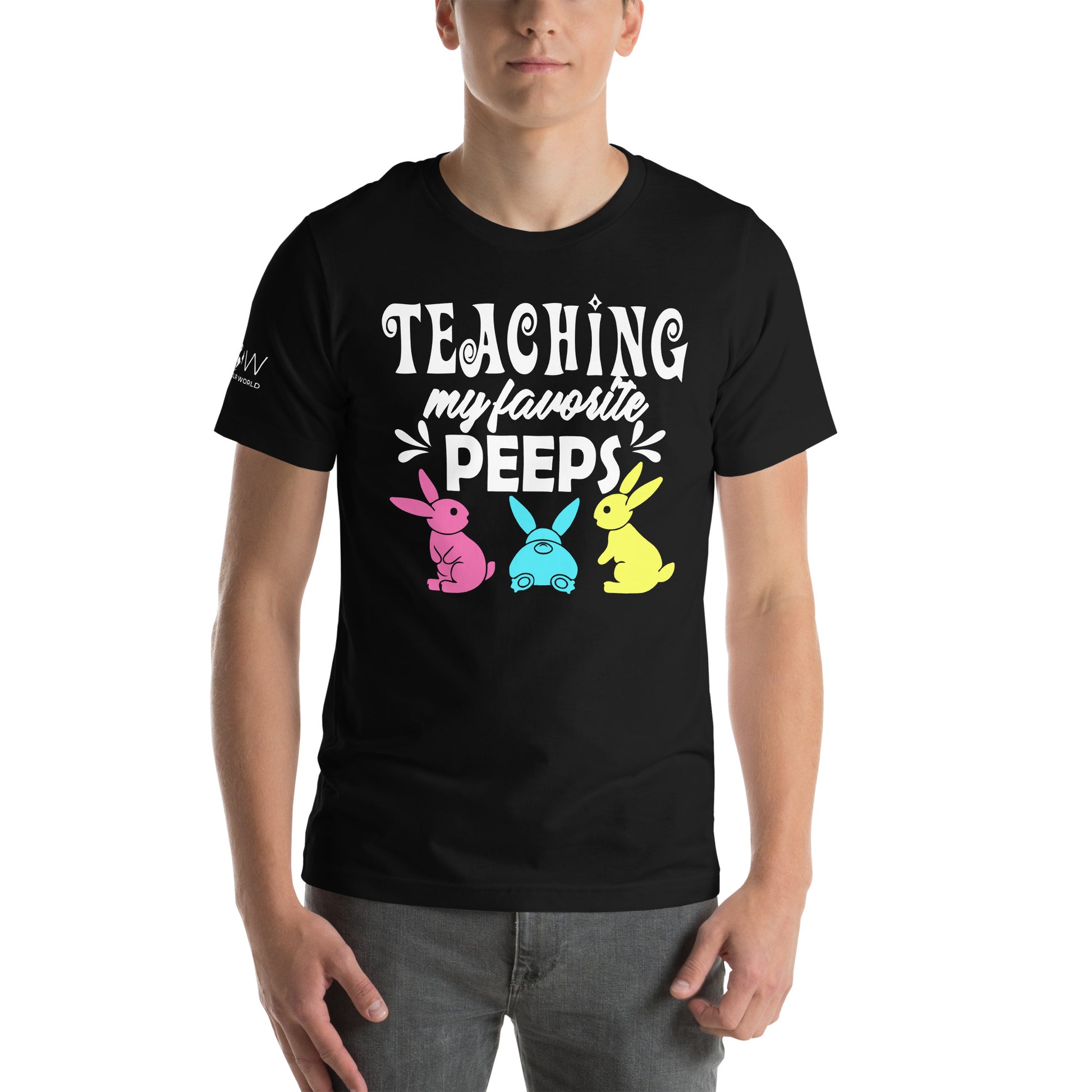 Teaching Peeps Men's Motivational Black T-Shirt