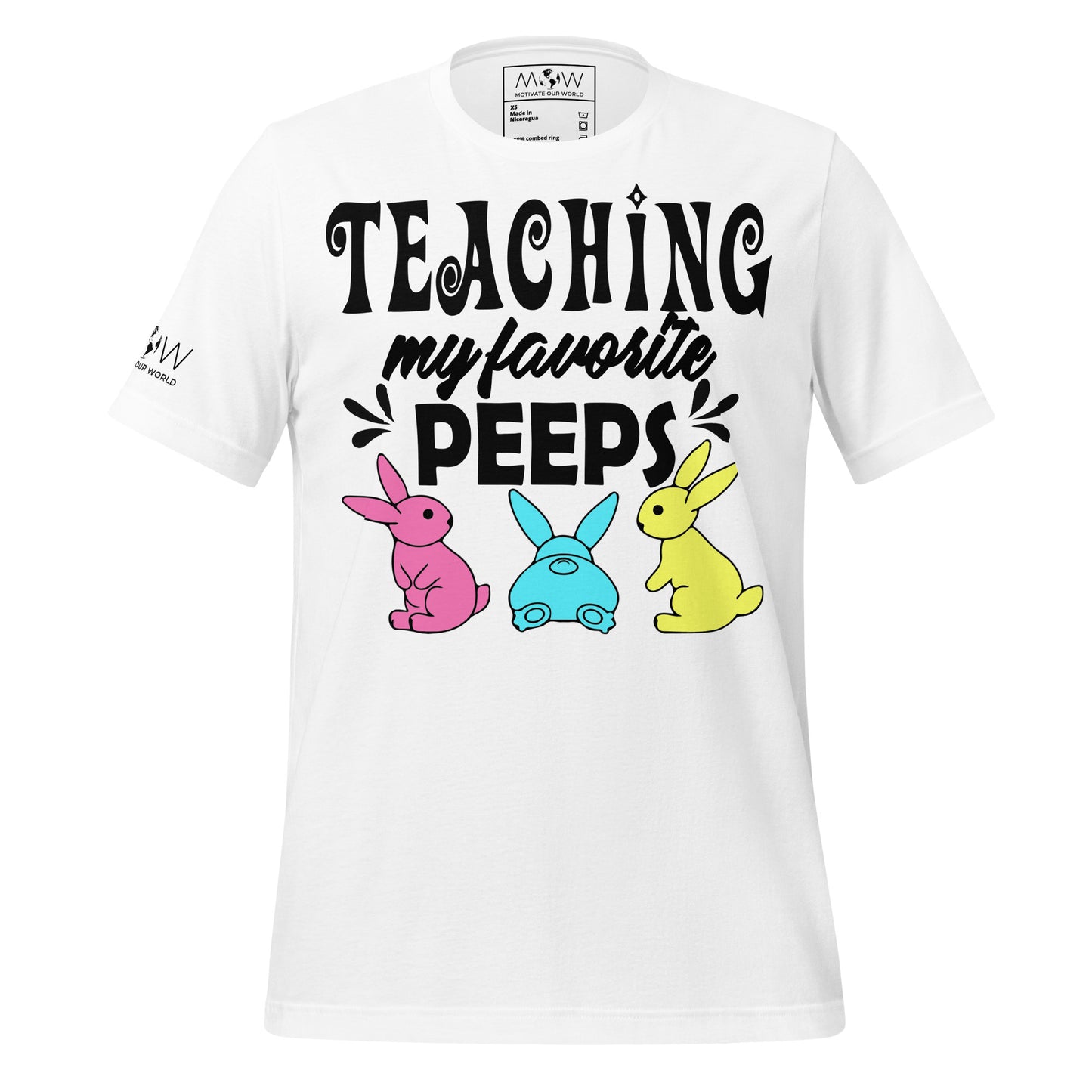 Teaching Peeps Men's Motivational White T-Shirt