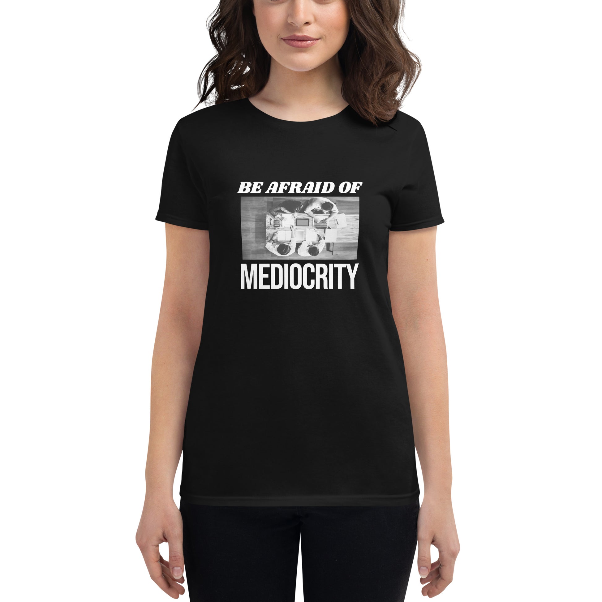 Teamwork Makes the Dream Work Women’s Motivational Black T-Shirt