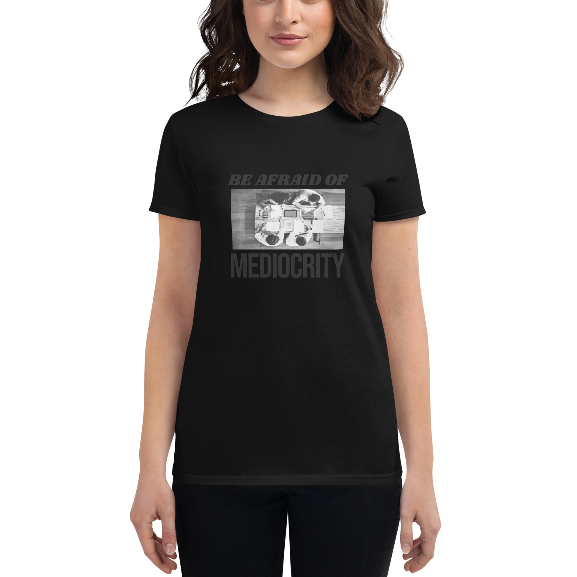 Teamwork Makes the Dream Work Women’s Motivational Black T-Shirt