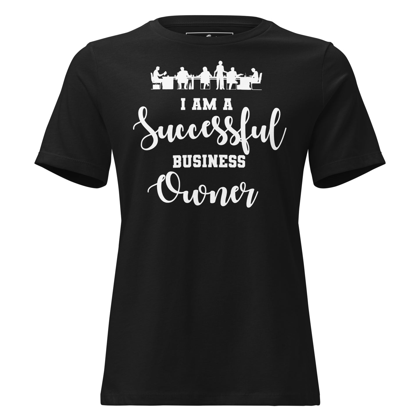 "Teamwork Triumphs" Black Motivational Women’s T-Shirt