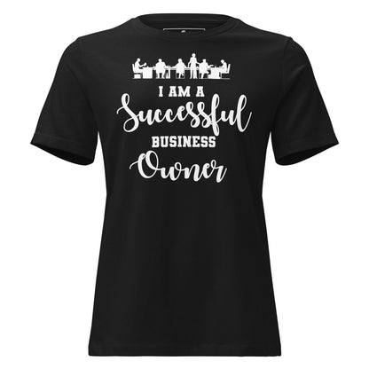 "Teamwork Triumphs" Black Motivational Women’s T-Shirt